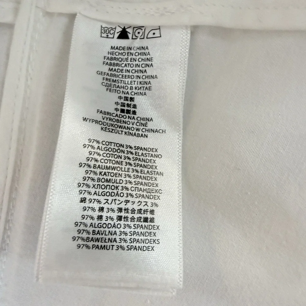 Michael Kors White Utility Jacket‎ Women's Size 4 Zip Front Cotton Stretch